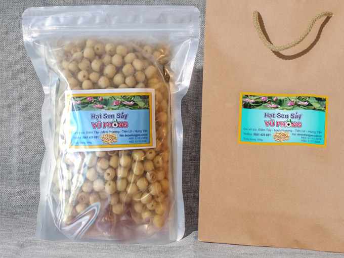 Hạt sen sấy Vũ Phong